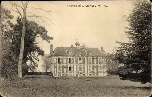 Ak Launay Seine Maritime, Chateau de Launay