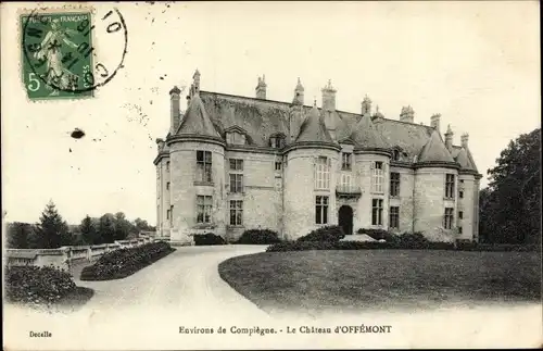 Ak Compiègne Oise, Le Chateau d'Offemont