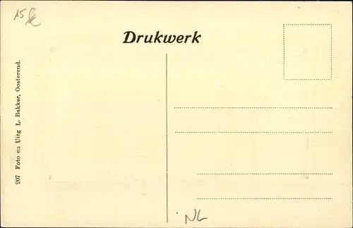 Passepartout Ak Oudeschild Texel Nordholland Niederlande, Häuser