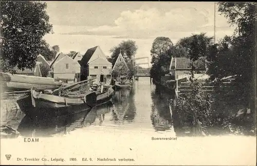 Ak Edam Volendam Nordholland Niederlande, Boerenverdriet