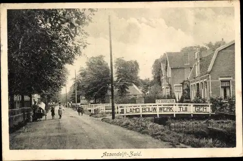 Ak Assendelft Nordholland Niederlande, Straßenpartie, Wohnhäuser