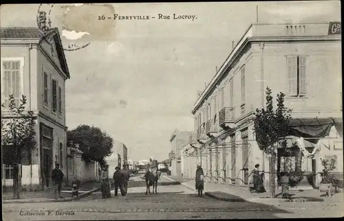 Ak Ferryville Algerien, Rue Locroy