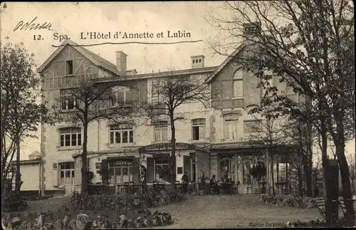 Ak Spa Wallonien Lüttich, L'Hotel d'Annette et Lubin
