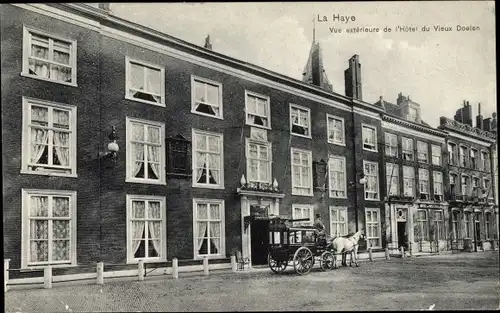 Ak La Haye Den Haag Südholland Niederlande, Vue exterieure de l'Hotel du Vieux Doelen