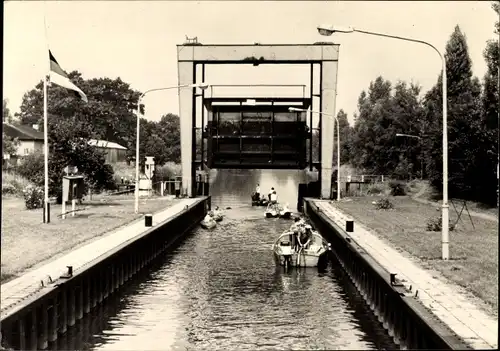 Ak Mirow Mecklenburgische Seenplatte, Schleuse