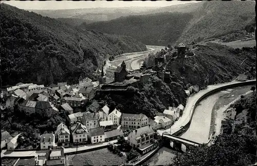 Ak Esch sur Sure Esch an der Sauer Luxemburg, Panorama, Fluss
