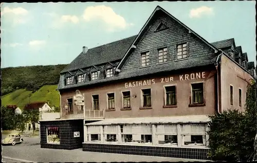 Ak Oberfell an der Mosel, Gasthaus Metzgerei Zur Krone