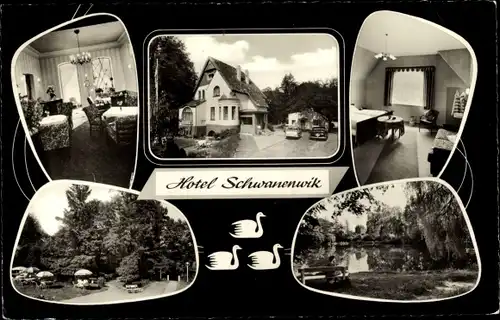 Ak Mellendorf Wedemark in Niedersachsen, Hotel Schwanenwik