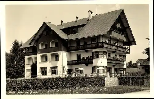 Ak Oberstdorf im bayr. Allgäu, Ansicht des Hotels Bergkranz