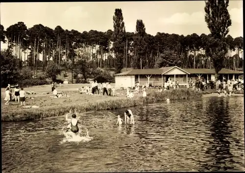 Ak Fürstenberg an der Havel, Freibad am Röblinsee