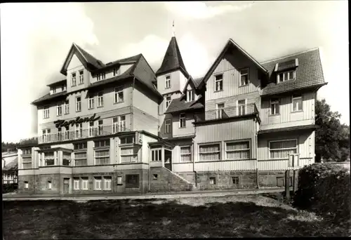 Ak Schierke Wernigerode am Harz, FDGB Erholungsheim Harzland