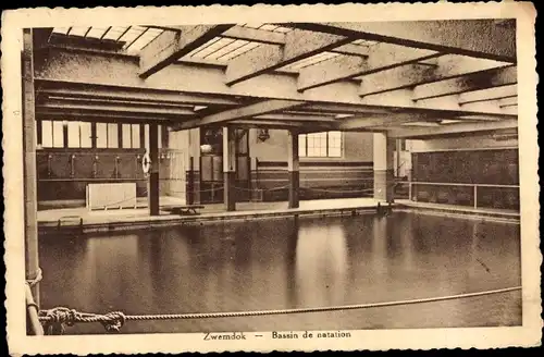 Ak Anvers Antwerpen Flandern, Zwemdok, Bassin de natation