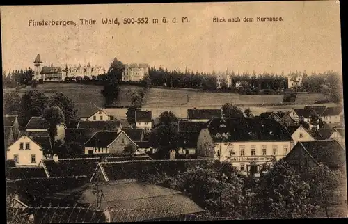 Ak Finsterbergen Friedrichroda im Thüringer Wald, Blick nach dem Kurhause, Teilansicht