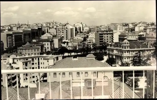 Ak Lissabon Portugal, Hotel Embaixador, Blick vom Balkon