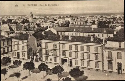 Ak Bizerte Tunesien, Rue de Barcelone