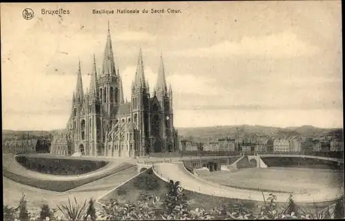 Ak Bruxelles Brüssel, Basilique Nationale de Sacre Coeur