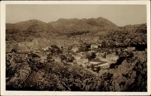 Foto Ak Цетиње Cetinje Montenegro, Panorama