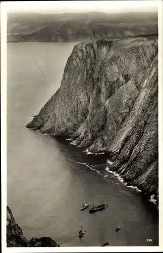 Ak Hornvika Hornviken Nordkap Norwegen, Panorama, Fjord