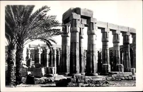 Ak Luxor Ägypten, Temple, Colonnade