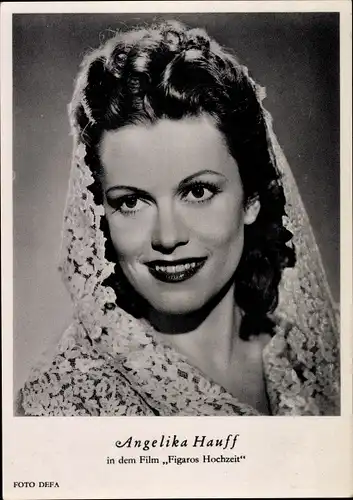 Ak Schauspielerin Angelika Hauff, Portrait, Figaros Hochzeit