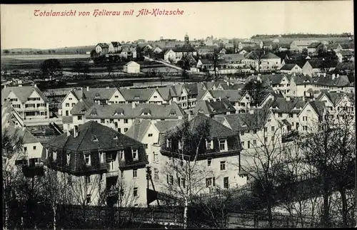 Ak Dresden Klotzsche Königswald, Totalansicht von Hellerau