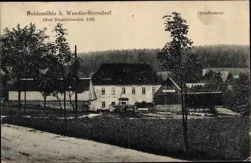 Ak Wendischkarsdorf Karsdorf Rabenau, Heidemühle, Oberförsterei