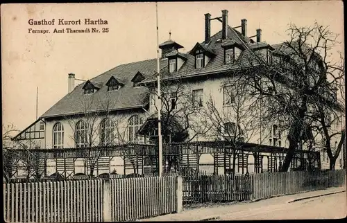 Ak Hartha Hintergersdorf Tharandt im Erzgebirge, Gasthof
