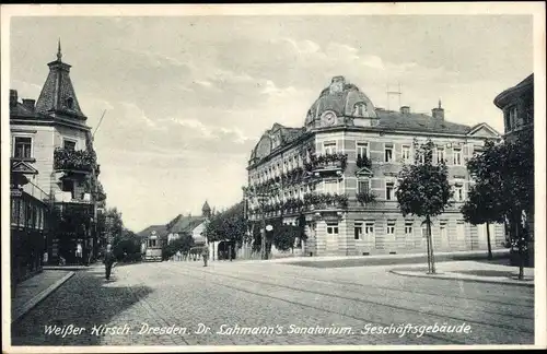 Ak Dresden Weißer Hirsch, Dr. Lahmanns Sanatorium, Geschäftsgebäude