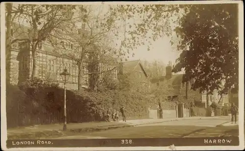 Foto Ak Harrow on the Hill London England, London Road