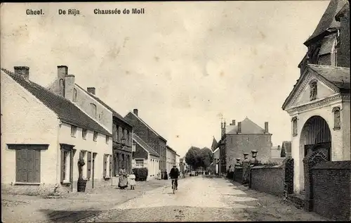 Ak Gheel Geel Flandern Antwerpen, De Rijn, Chaussee de Moll