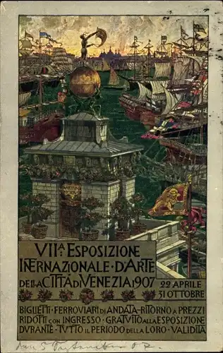 Ak Venezia Venedig Veneto, VII Esposizione Internationale d'Arte della Citta di Venezia 1907