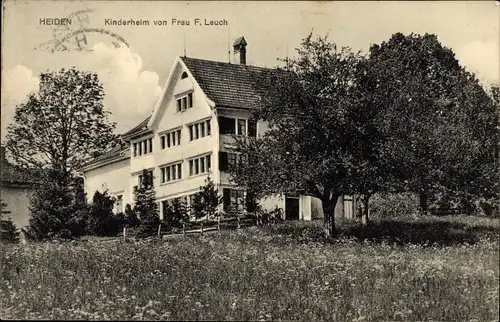 Ak Heiden Kanton Appenzell Außerrhoden, Kinderheim von Frau F. Leuch