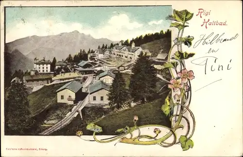 Ak Rigi Kaltbad Kanton Luzern, Ortspanorama