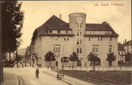 Ak Zürich Stadt Schweiz, Volkshaus