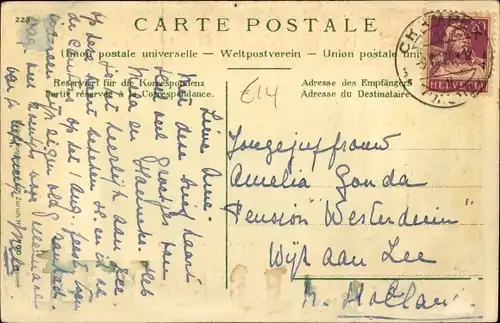 Wappen Passepartout Ak Champex Kanton Wallis Schweiz, Vue générale, Helvetia