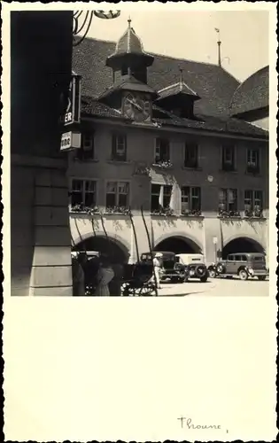 Foto Ak Thoune Thun Kanton Bern Schweiz, Rathaus