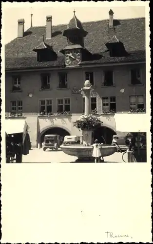 Foto Ak Thoune Thun Kanton Bern Schweiz, Rathaus