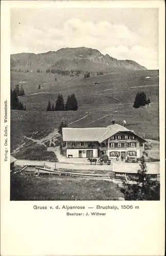 Ak Tschappina Kanton Graubünden, Bruchalp, Gasthaus Alpenrose