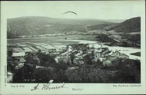 Mondschein Ak Haulmé Ardennes, Panorama