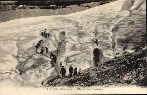 Ak Chamonix Mont Blanc Haute Savoie, Glacier des Bossons