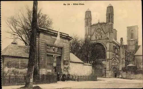 Ak Laon Aisne, Hotel Dieu