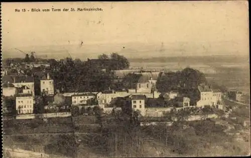 Ak Laon Aisne, Blick vom Turm der St. Martinskirche