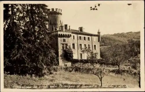 Foto Ak Lamastre Ardèche, Chateau du Verger entre De'saignes et Lamastre