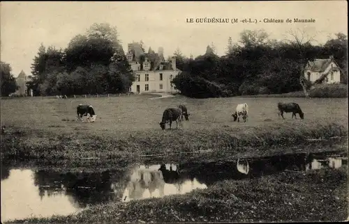 Ak Guédéniau Maine et Loire, Chateau de Maunaie