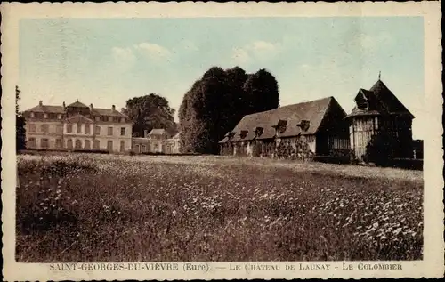 Ak Saint Georges du Vievre Eure, Le Chateau de Launay, Le Colombier