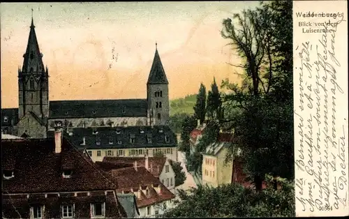 Ak Wissembourg Weißenburg Elsass Bas Rhin, Blick von der Luisenruine