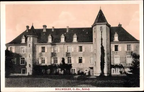 Ak Bollwiller Bollweiler Elsass Haut Rhin, Schloss