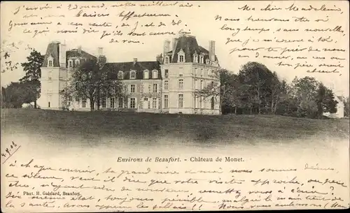 Ak Beaufort en Vallée Beaufort en Anjou Maine et Loire, Chateau de Monet