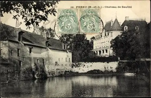 Ak Féneu Maine et Loire, Chateau de Sautre