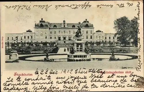 Ak Stockholm Schweden, Drottningholms Slott